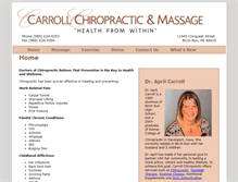 Tablet Screenshot of carrollchiropractic.com